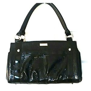 Black Miche purse with silver accents.